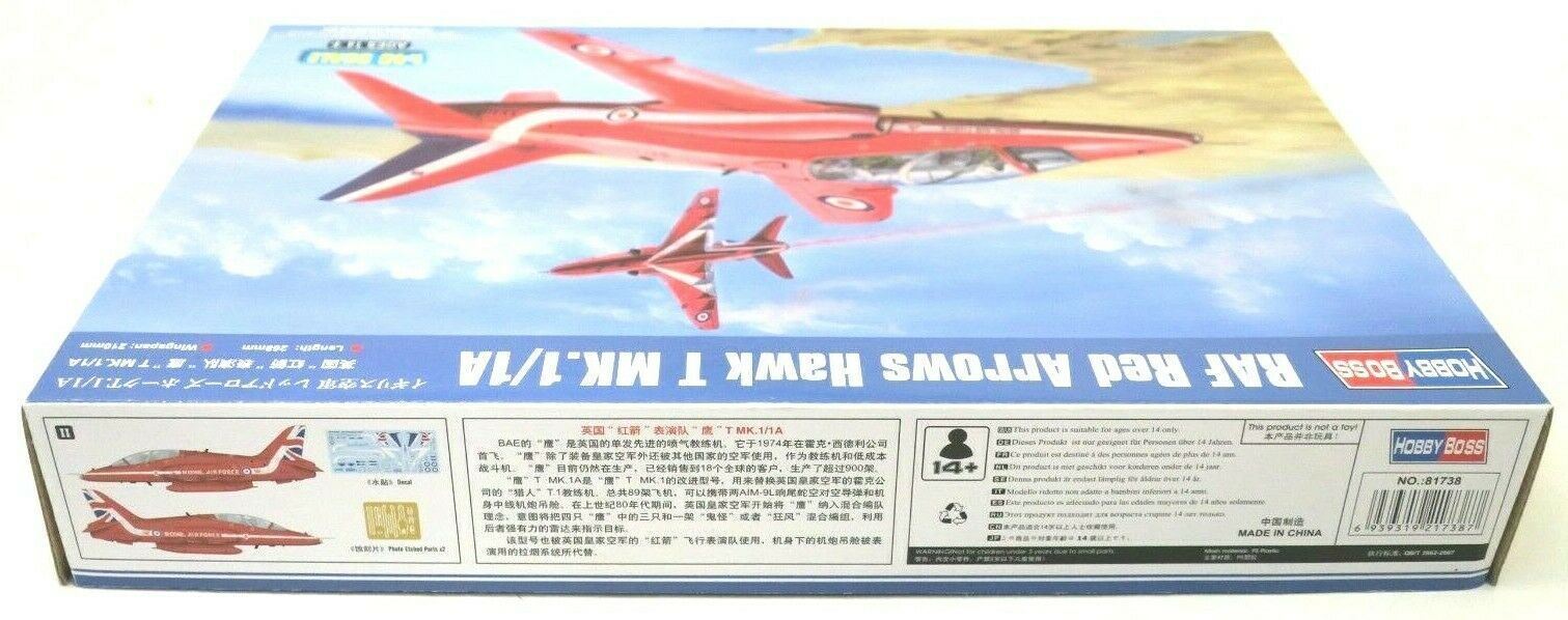 Hobbyboss 1:48 Hawk T Mk.1/1A RAF Red Arrows Aircraft Model Kit 81738 - WISE GUYS HOBBIES LLC