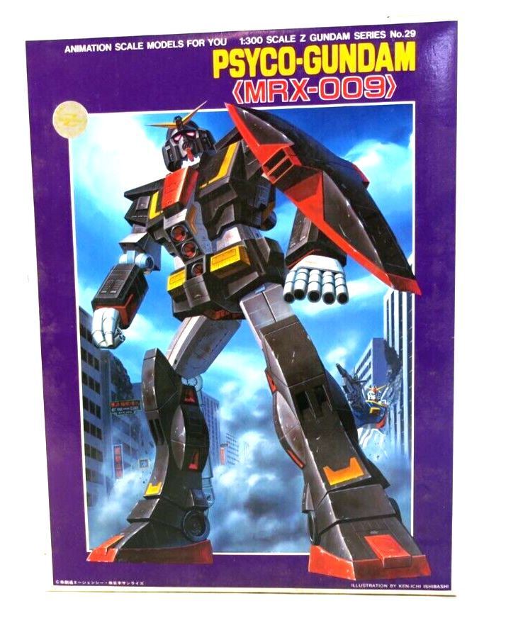 BANDAI 1985 Psyco-Gundam #29 MRX-009 Z Gundam Vintage 1/300 Kit 0504971 A4