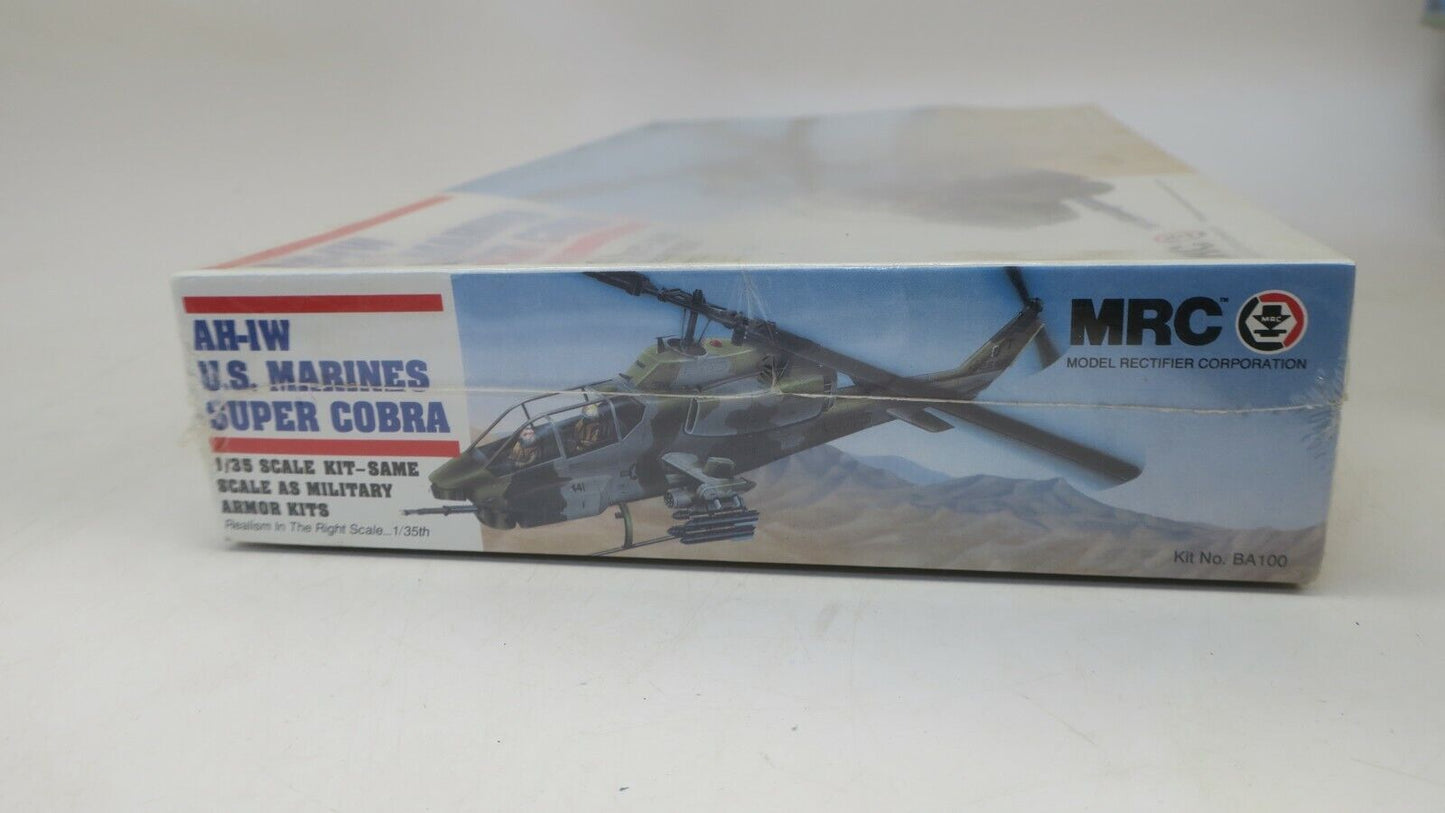 MRC ( ACADEMY ) 1/35 AH-1W U.S. MARINES SUPER COBRA, MODEL KIT # BA100