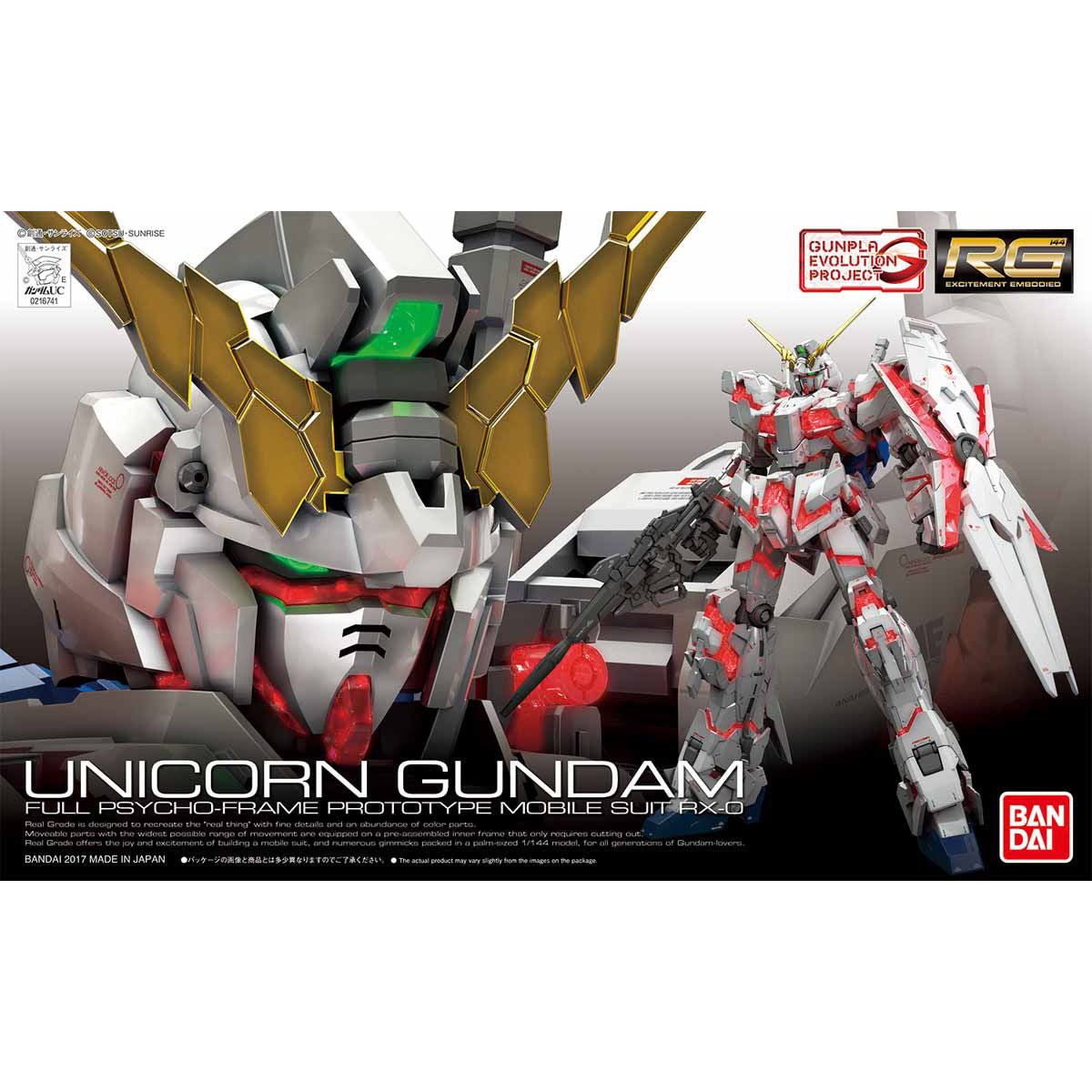 RG 1/144 25 Unicorn Gundam Model Kit - WISE GUYS HOBBIES LLC
