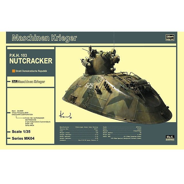 Hasegawa 1:35 P.K.H. 103 Nutcracker Model Kit - WISE GUYS HOBBIES LLC