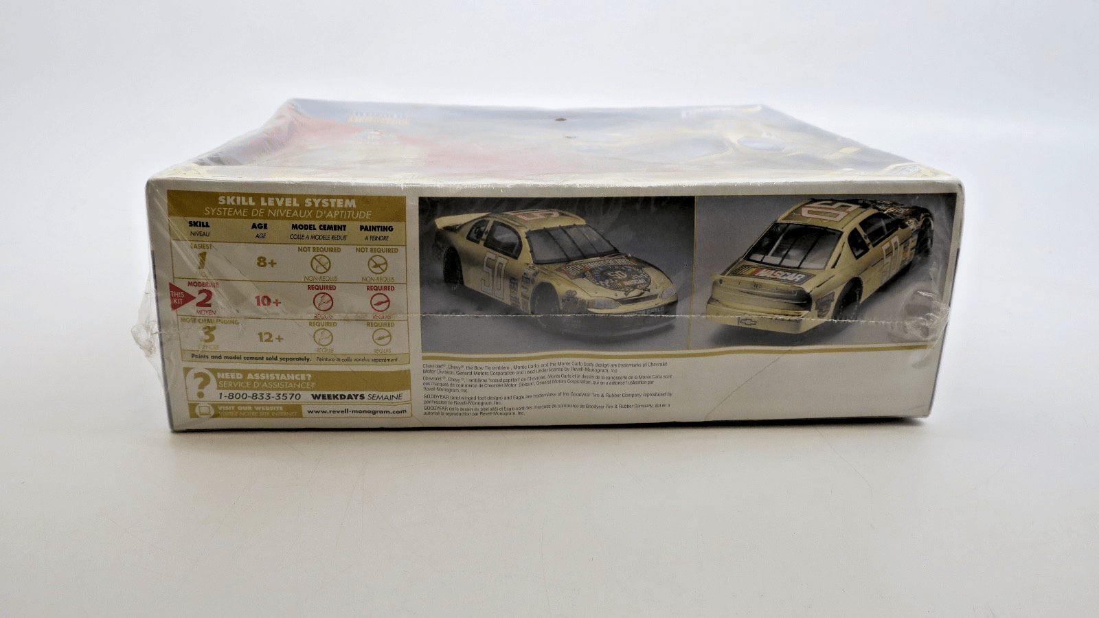 Revell 1/24 Limited Nascar 50th Anniversary Gold Chevy Monte Carlo Model Kit - WISE GUYS HOBBIES LLC