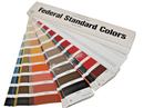 U.S. FEDERAL STANDARD COLORS 595b FAN DECK, PRINTED 1989 Model Kit Paints - WISE GUYS HOBBIES LLC