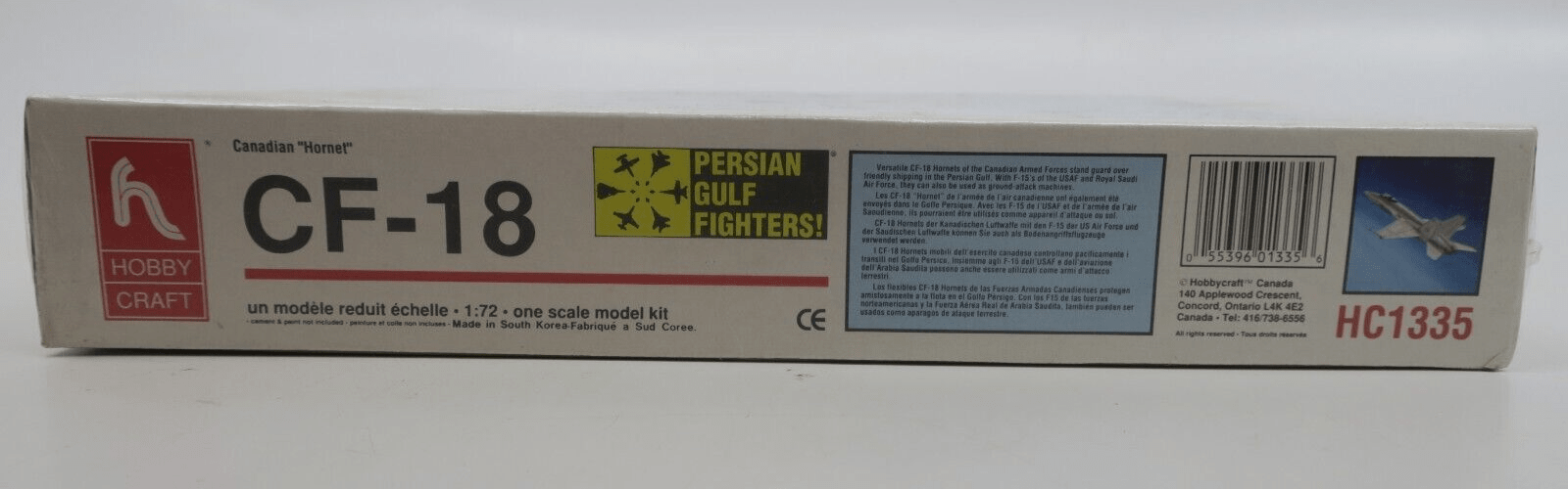 NOS Hobby Craft HC1335 Canadian CF-18 Hornet 1:72 Model Kit Persian Gulf Fighter - WISE GUYS HOBBIES LLC