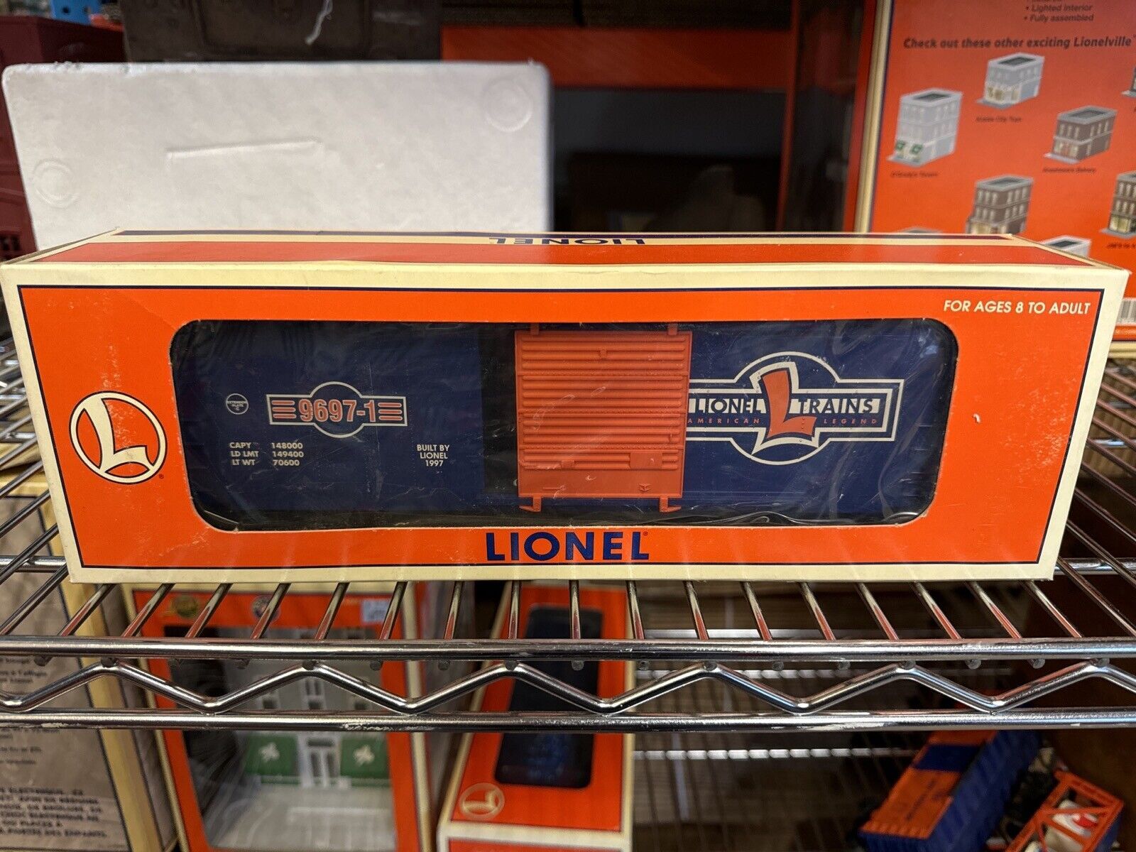 LIONEL 6-29221 9697-1 LIONEL CENTENNIAL HI CUBE BOXCAR NEW IN BOX - WISE GUYS HOBBIES LLC