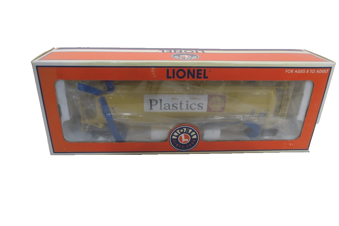 LIONEL SHELL 3 BAY CYLINDRICAL COVERED HOPPER CAR 6 - 17155! O SCALE FREIGHT - WISE GUYS HOBBIES LLC