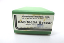 HO Brass Overland Models OMI 1387 B&O M-15A Boxcar - Wagon Top