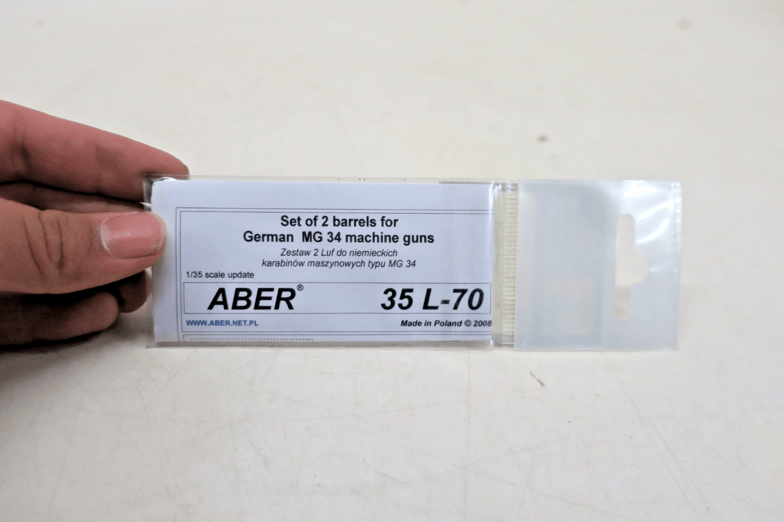 Aber 1/35 Set of 2 Barrels For German Machine Guns MG 34 Detail Set 35L070 - WISE GUYS HOBBIES LLC