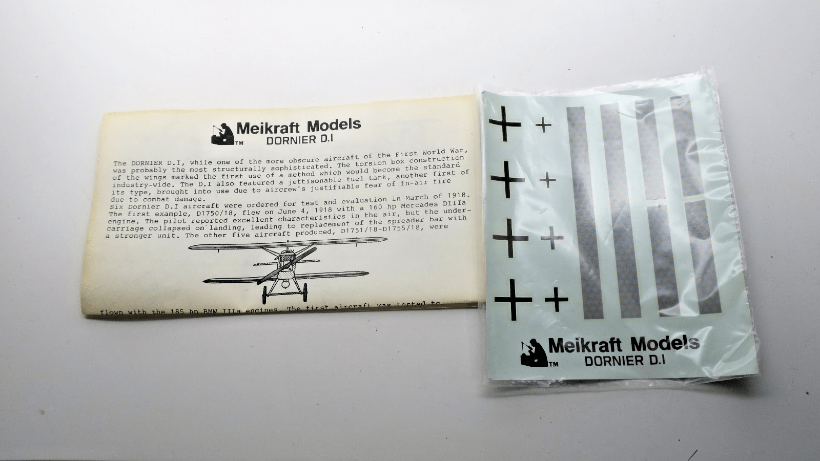 Meikraft 1/72 Dornier D - I Model Kit - WISE GUYS HOBBIES LLC