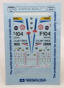 Microscale Decal 1/72 F & TF-104G (3) F-104 NASA  Decals