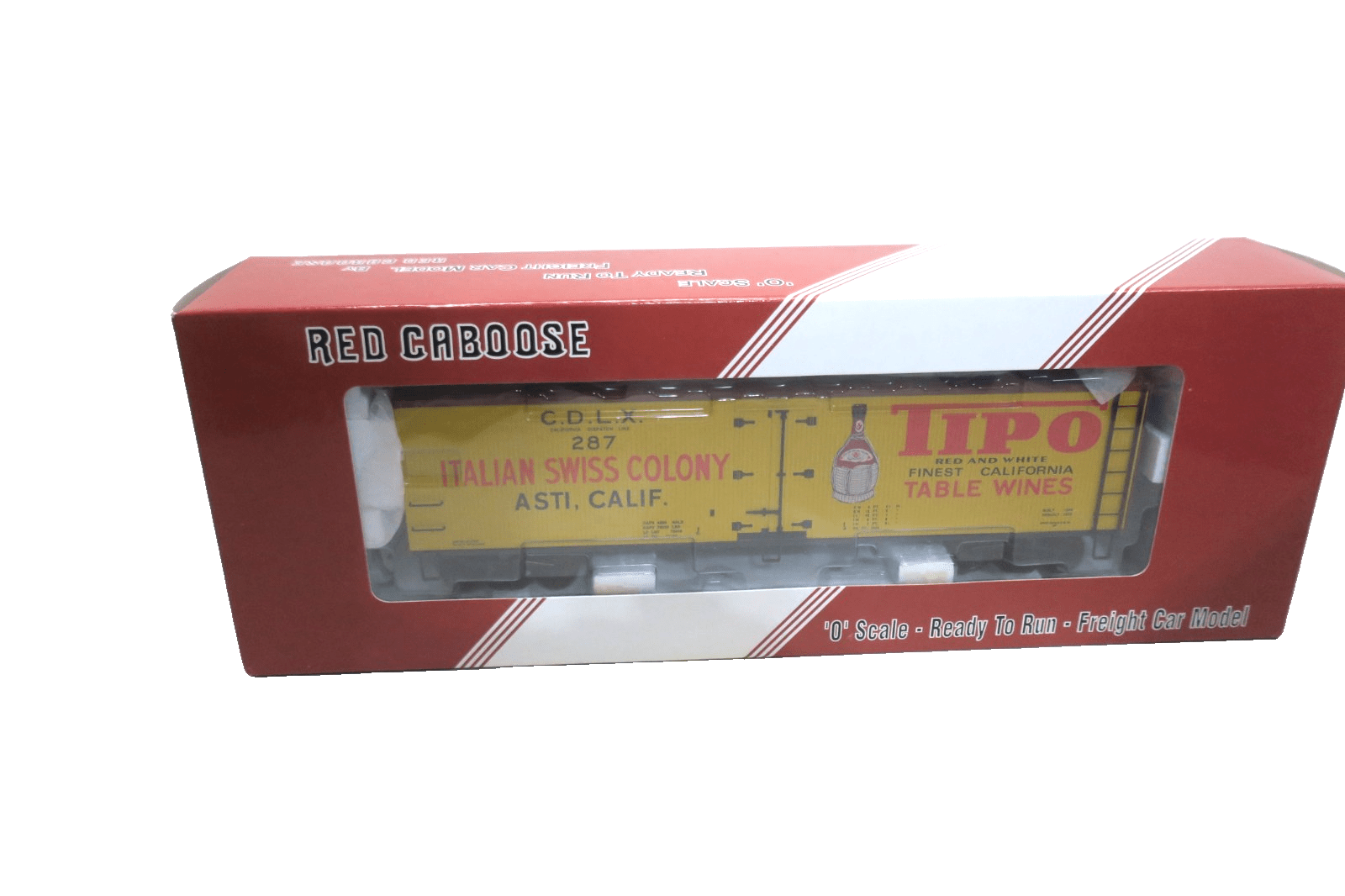 Red Caboose Proto 48 Italian Swiss Colony Refrigerator Car 2 Rail O scale - WISE GUYS HOBBIES LLC