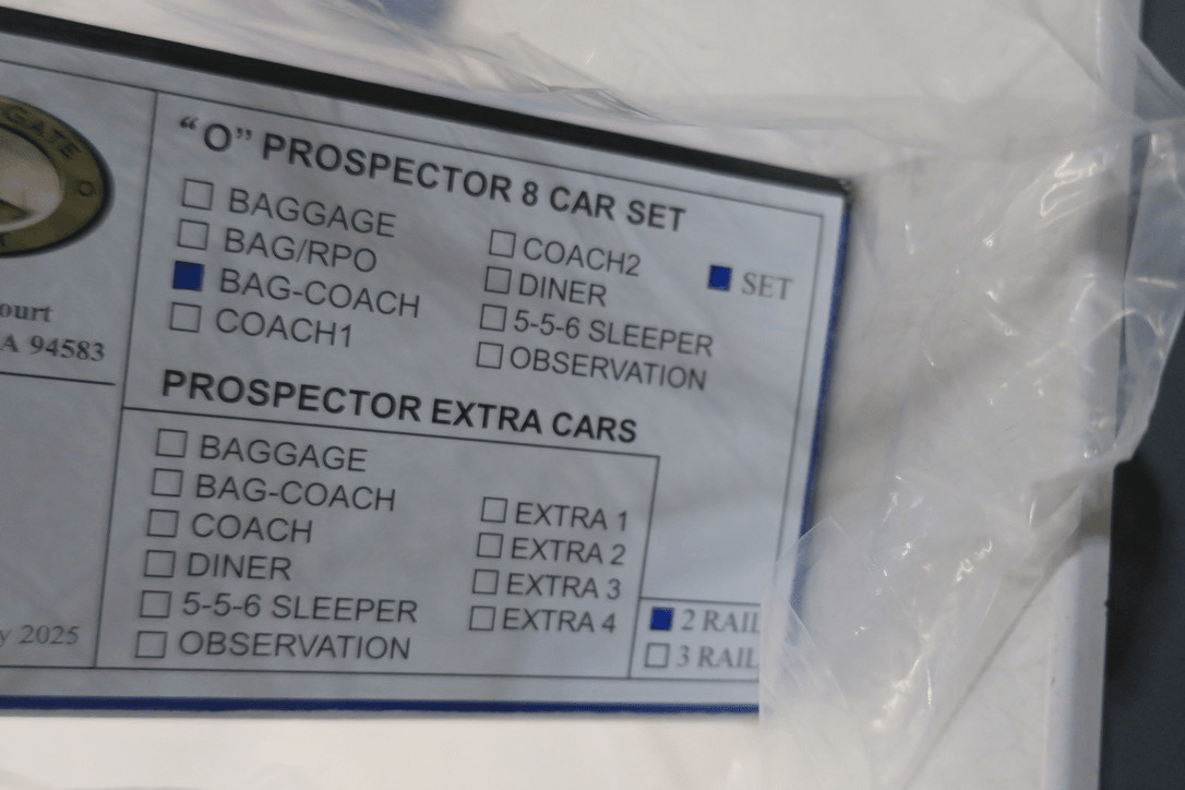 Golden Gate Depot DRGW PROSPECTOR CARS Set of 8 (O Scale Aluminum) - WISE GUYS HOBBIES LLC