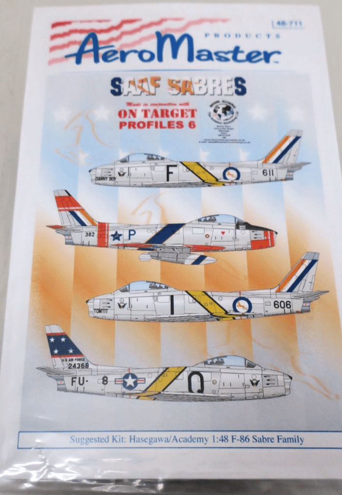 Aeromaster 48 - 711 SAAF Sabres On Target Profiles 6 - WISE GUYS HOBBIES LLC