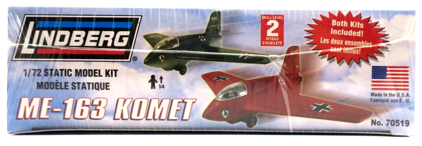 Lindberg Air Power 1/72 ME-163 Komet Model Kit No. 70519 - WISE GUYS HOBBIES LLC