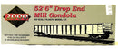 PROTO SERIES 2000 52'6" DROP END MILL GONDOLA HO SCALE PLASTIC MODEL KIT 23628