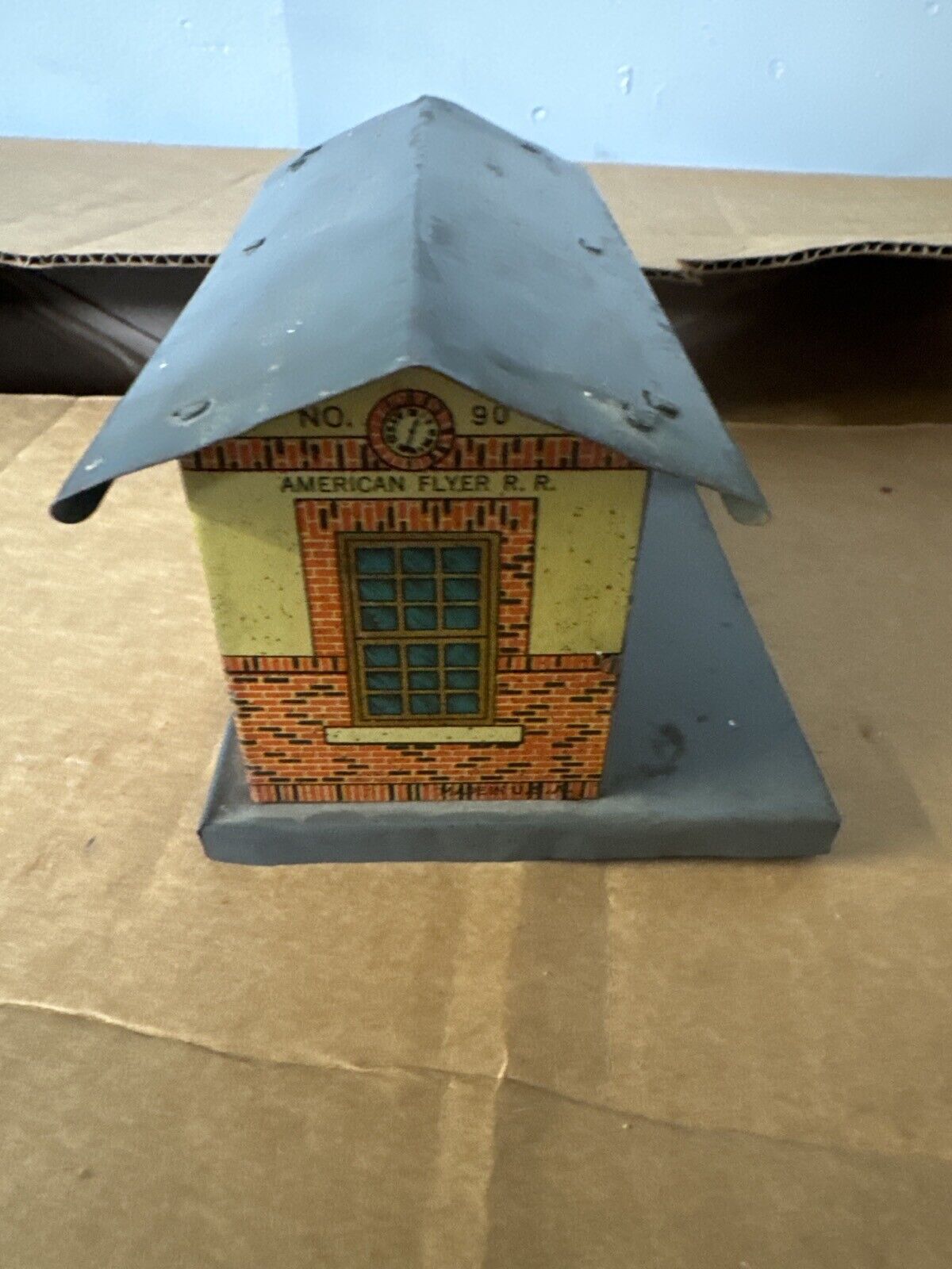 AMERICAN FLYER 90 TIN LITHO STATION HOUSE EARLY PREWAR - WISE GUYS HOBBIES LLC