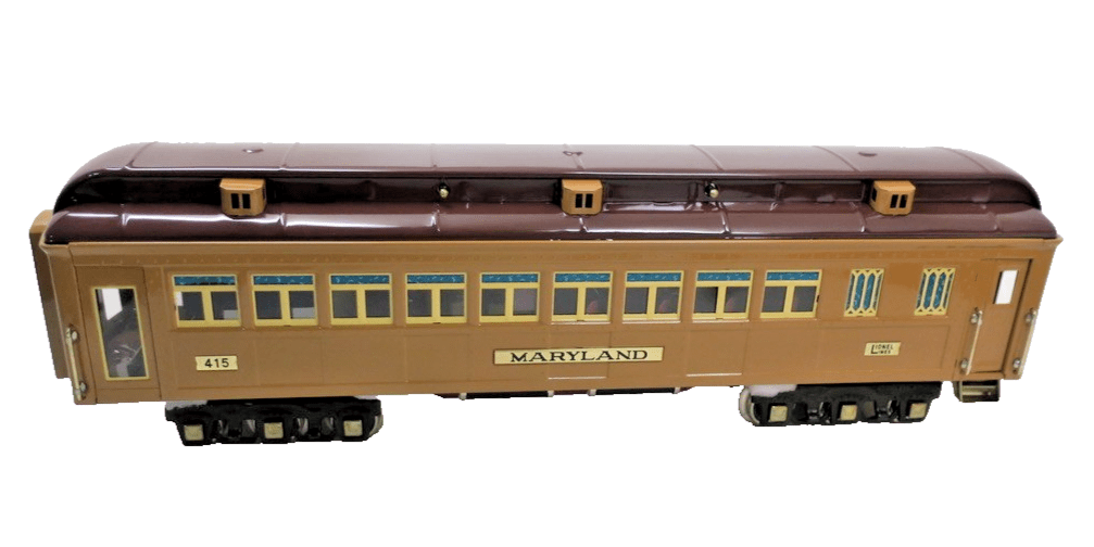 MTH 11-40030 Standard Gauge Maryland Two-Tone Brown Solarium State Car` - WISE GUYS HOBBIES LLC