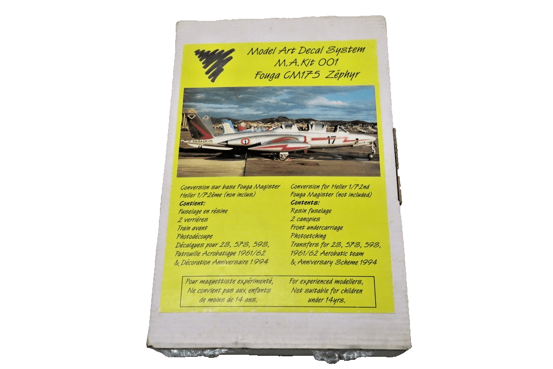 Model Art Decal System Fouga GM175 Zephyr M.A. Kit 001 - WISE GUYS HOBBIES LLC