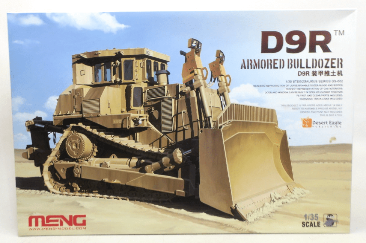 Meng 1/35 D9R Armored Bulldozer Plastic Model Kit SS-002 - WISE GUYS HOBBIES LLC