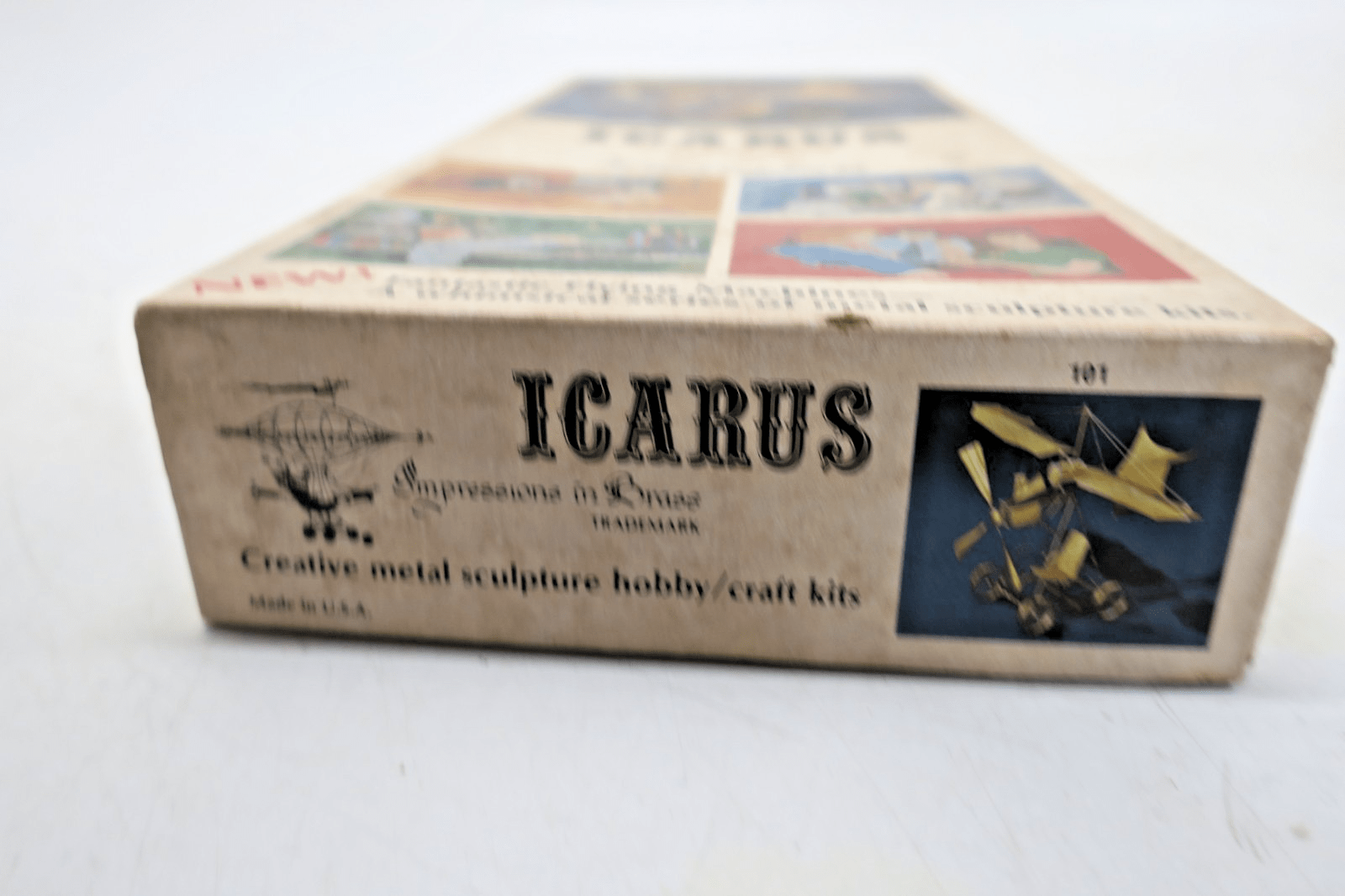 Impressions In Brass Icarus Gleaming Brass Art Object Metal Sculpture Kit 101 - WISE GUYS HOBBIES LLC