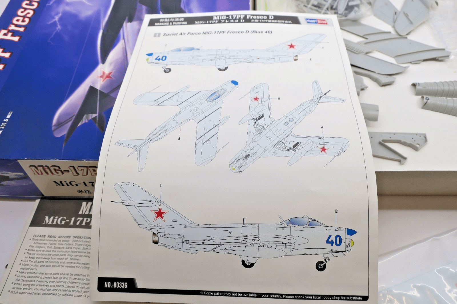 Hobby Boss 1/48 MiG - 17PF Fresco D Model Kit 80336 - WISE GUYS HOBBIES LLC