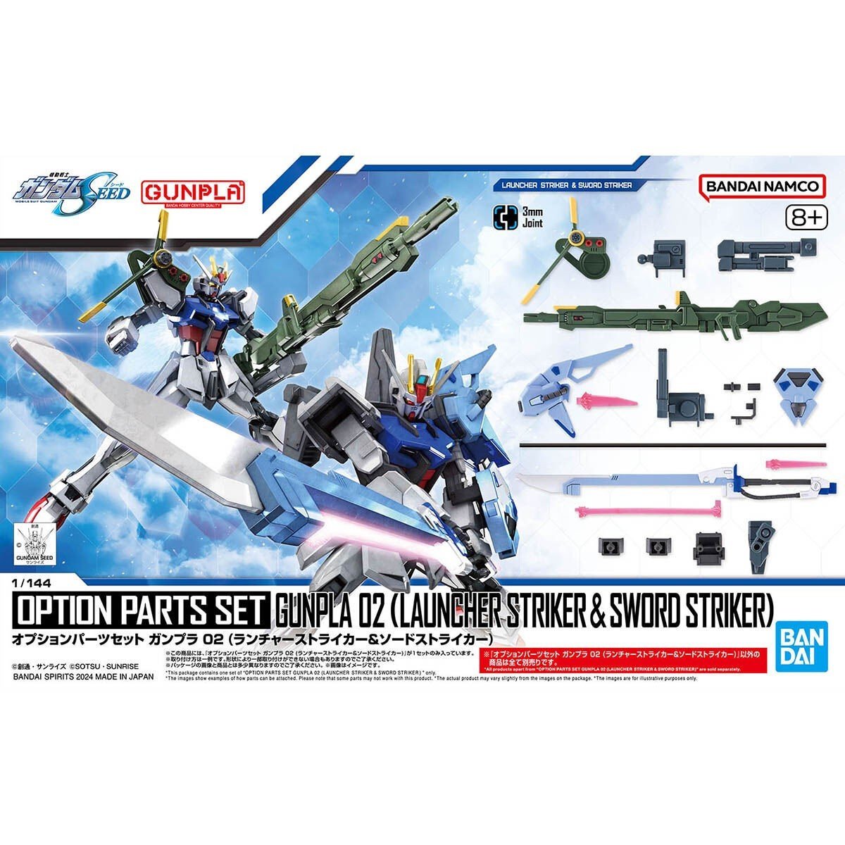 1/144 OPTION PARTS SET GUNPLA 02 (LAUNCHER STRIKER & SWORD STRIKER) Model Kit - WISE GUYS HOBBIES LLC