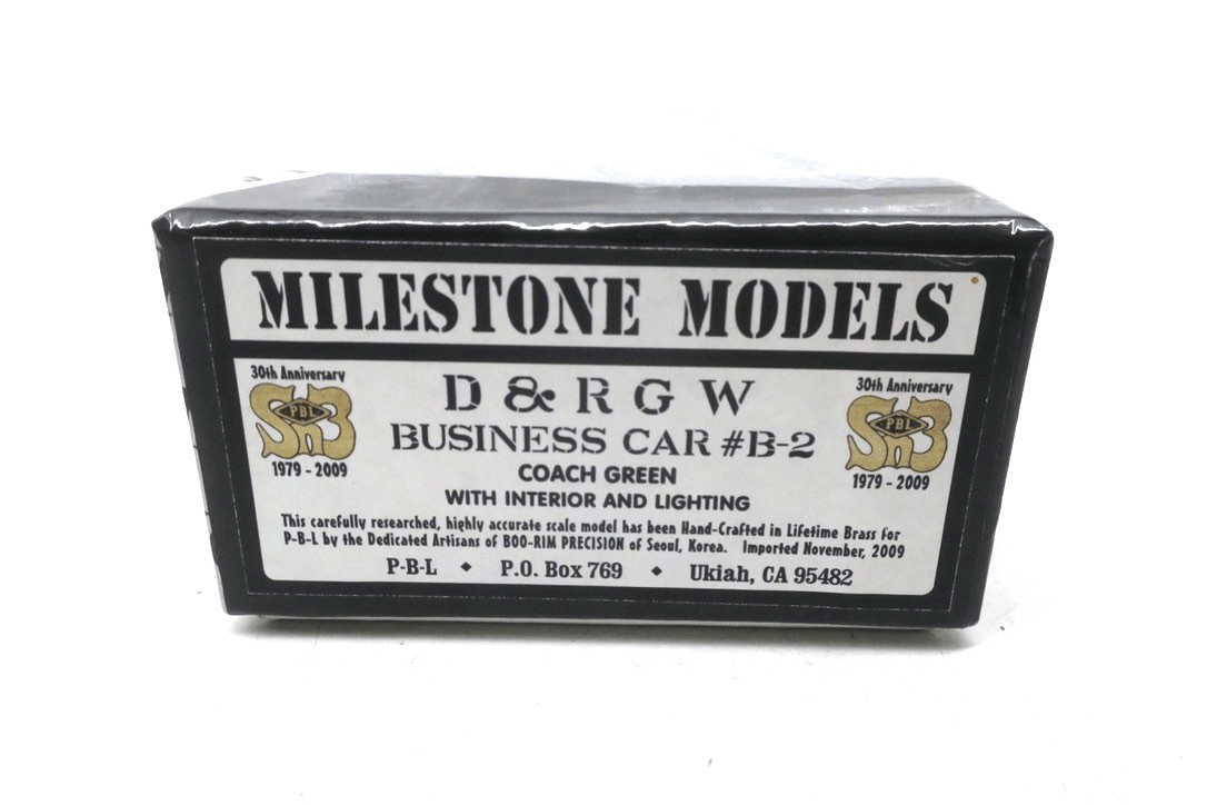 NEW! Sn3 PBL D&RGW Business Car B-2 Coach Green Factory Painted - WISE GUYS HOBBIES LLC