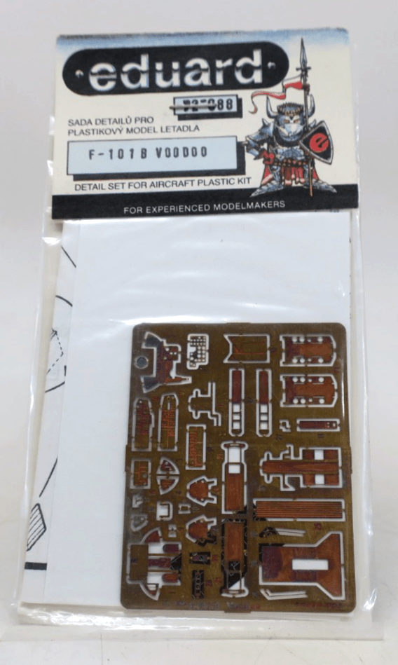 Eduard Photo Etch 1/72 F - 101 B Voodoo Detail Set 72 - 088 - WISE GUYS HOBBIES LLC