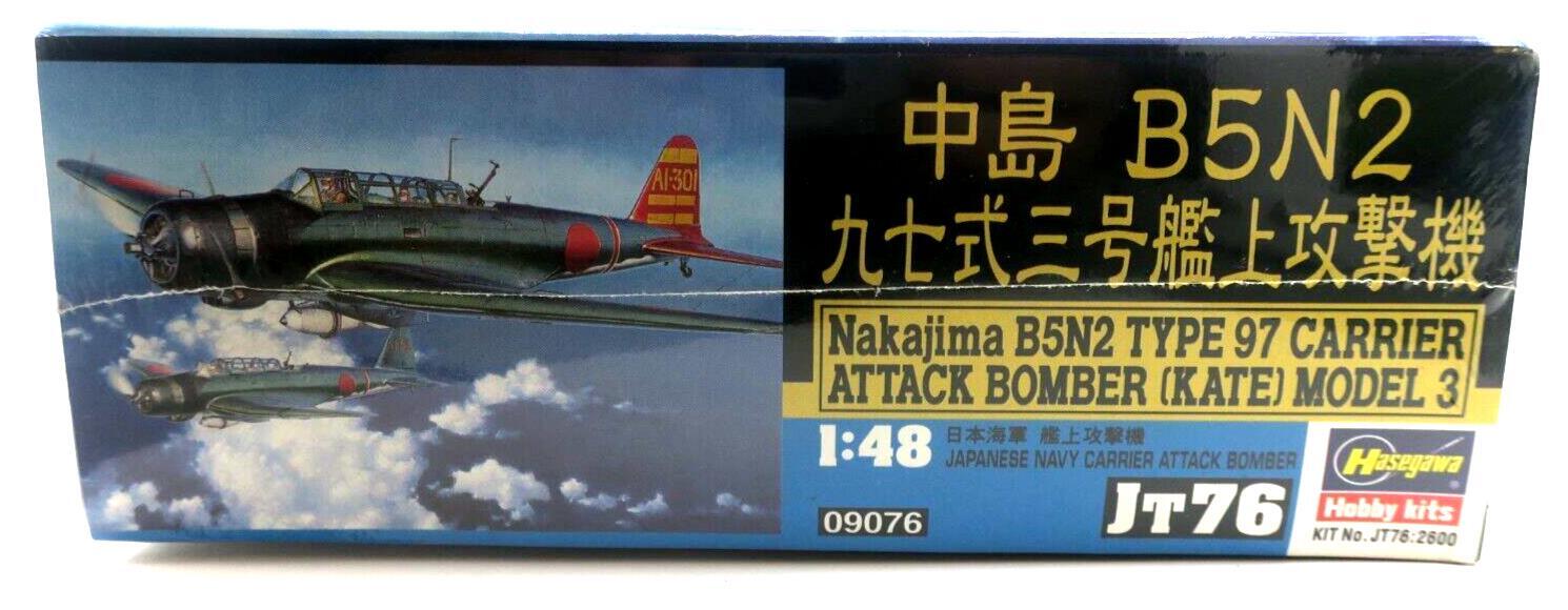 Hasegawa 1/48 Nakajima B5N2 Type 97 Carrier Attack Bomber Model 3 - WISE GUYS HOBBIES LLC