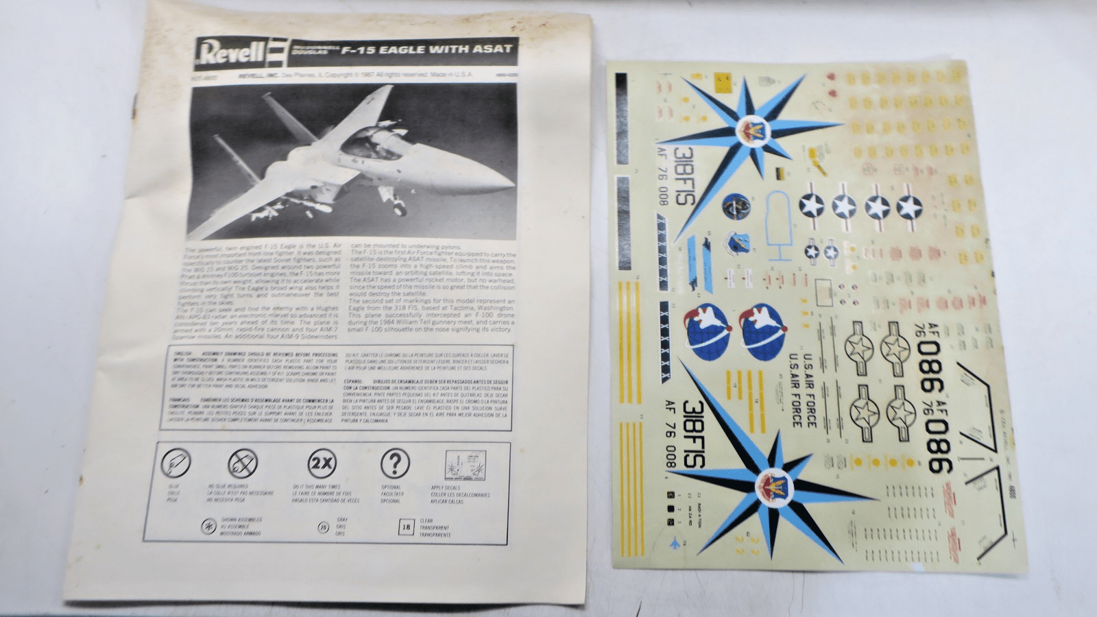 DAMAGED Box Revell 1/32 McDonnell Douglas F-15C Eagle Model Kit 4800 - WISE GUYS HOBBIES LLC