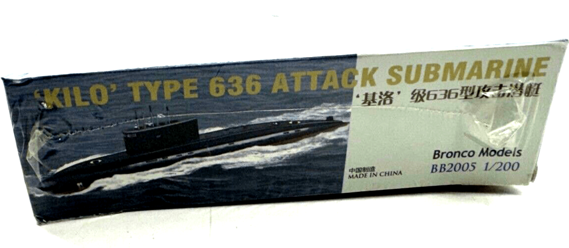 Bronco BB2005 1/200 Kilo Class Type 636 Attack Submarine Model Kit - WISE GUYS HOBBIES LLC