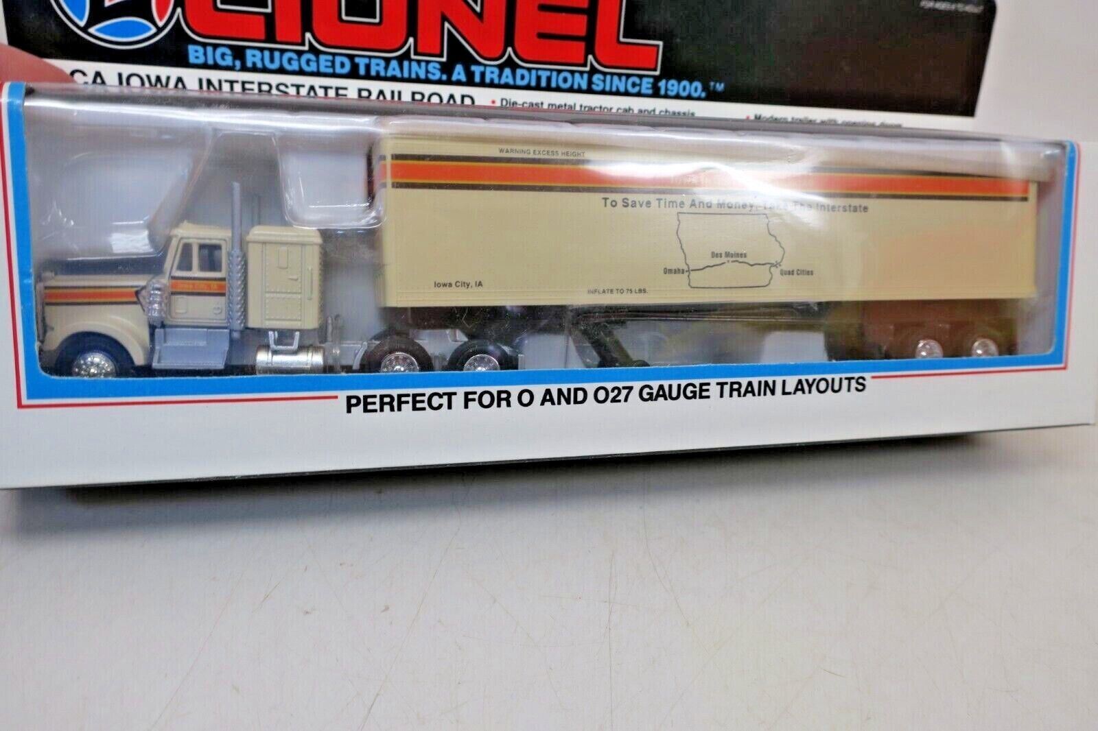 LIONEL 6-52092 IOWA INTERSTATE RAILROAD TRACTOR TRAILER LCCA DIE CAST TRUCK O GA - WISE GUYS HOBBIES LLC
