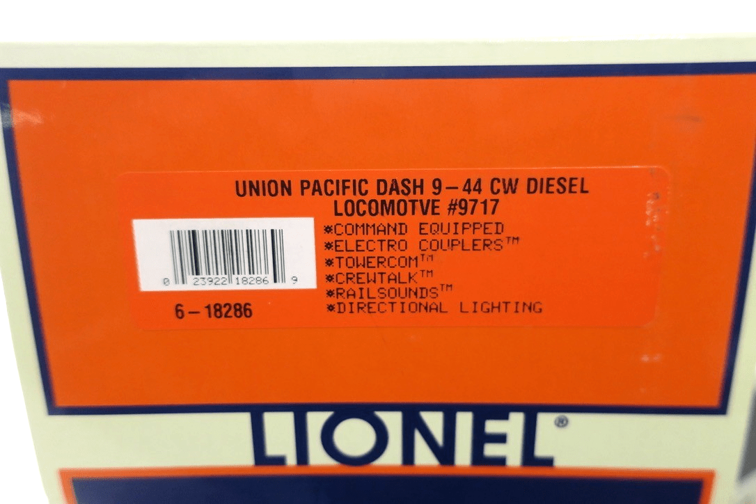 Lionel UP Dash 9-44 CW Diesel Locomotive TMCC 6-18286 - WISE GUYS HOBBIES LLC