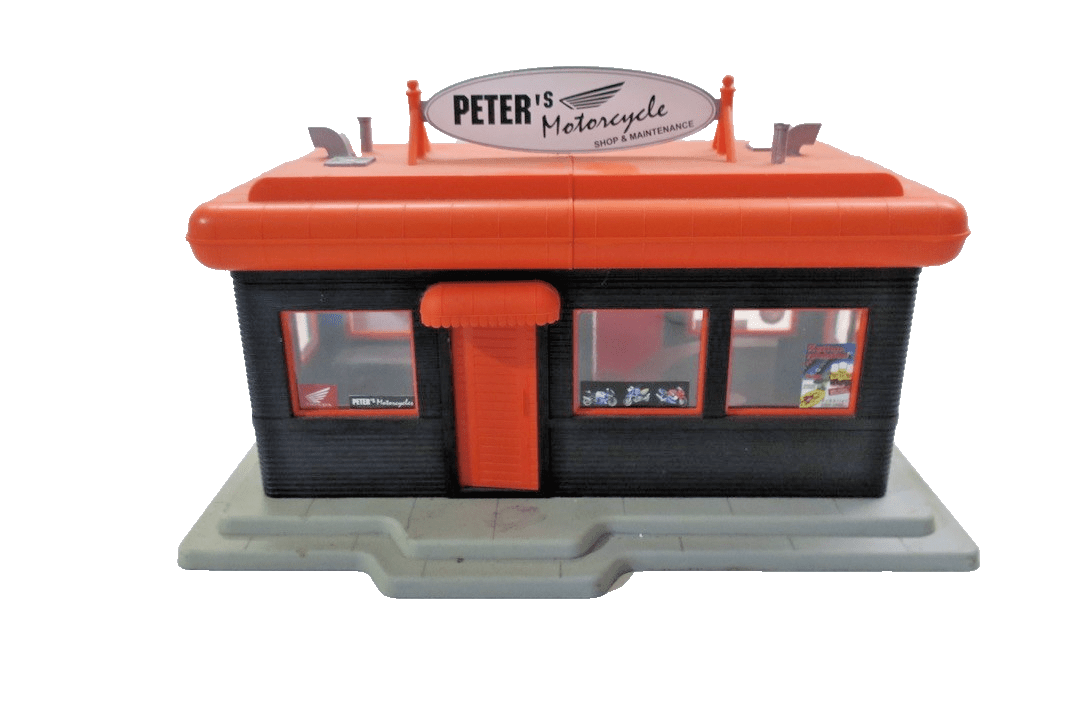 PIKO 62259 G Scale Peters Motorcycle Shop - WISE GUYS HOBBIES LLC