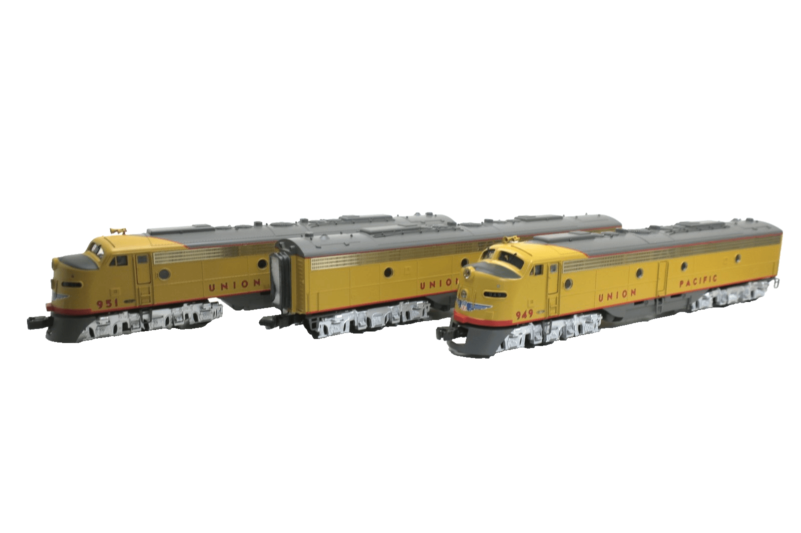 MTH Premier 20 - 2208 - 1 Union Pacific E8 A - B - A Diesel Engine Set O - Gauge - WISE GUYS HOBBIES LLC