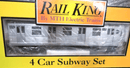 MTH 30 - 2162 - 1 O MTA R - 42 Silver Subway Set with Proto w/PS1 (Set of 4) LN/Box - WISE GUYS HOBBIES LLC