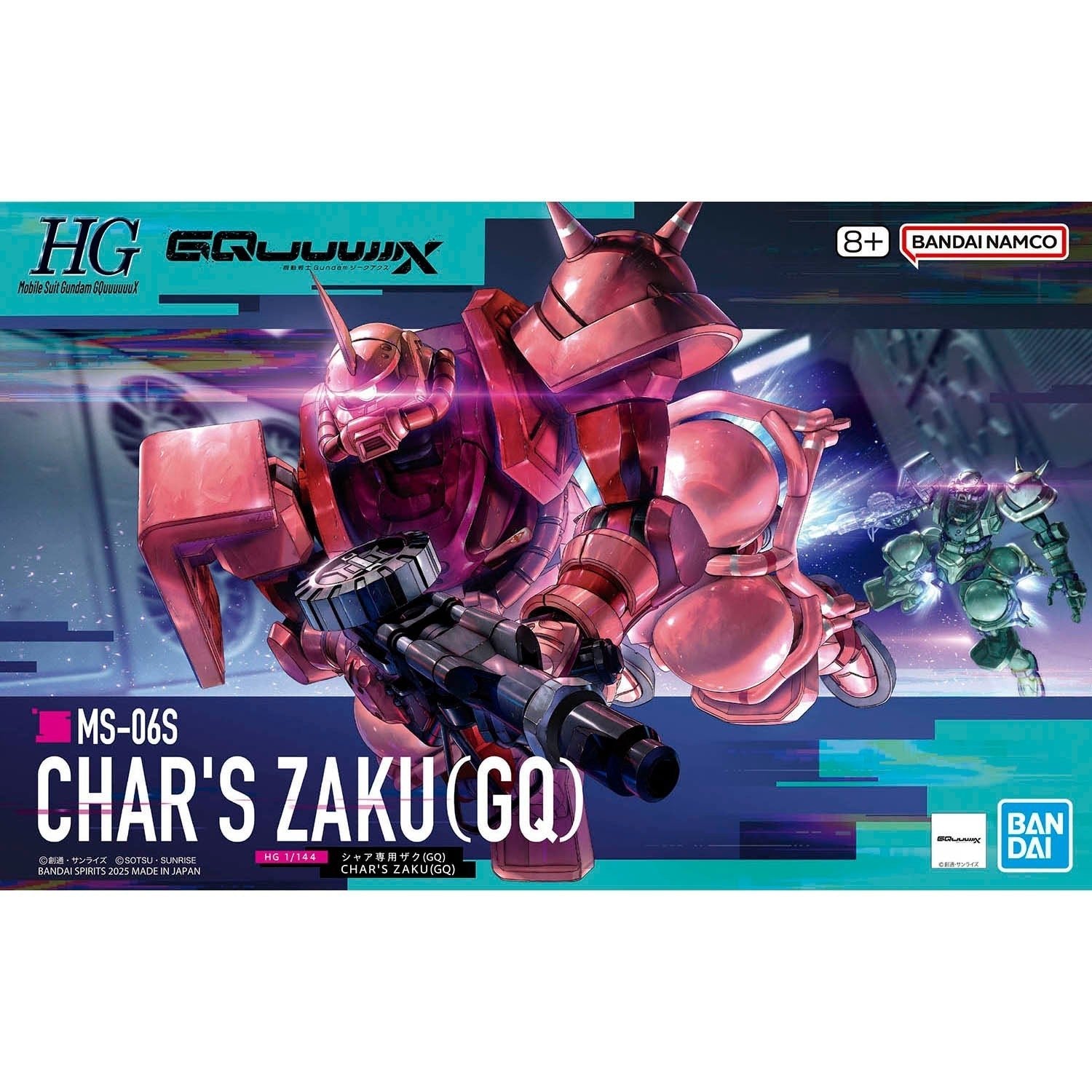 HG 1/144 CHAR’S ZAKU(GQ) Model Kit - WISE GUYS HOBBIES LLC