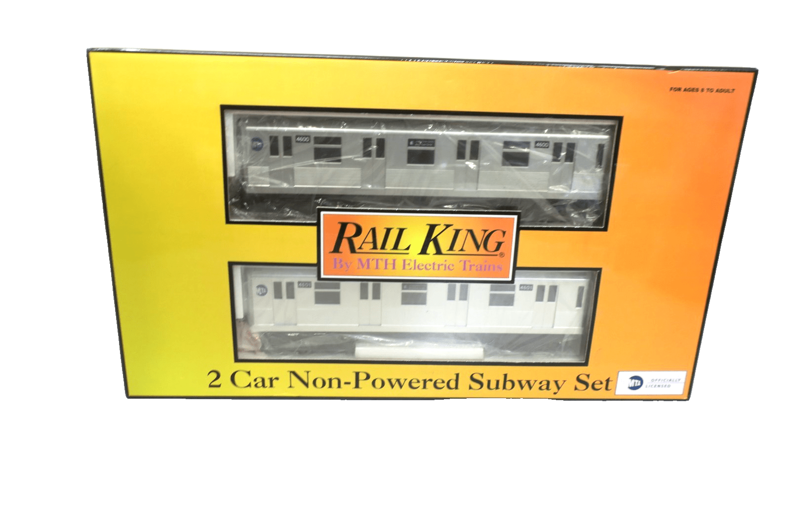 MTH RailKing 30 - 2163 MTA Non - Powered 2 - Car Subway Add On Set O New E New York - WISE GUYS HOBBIES LLC