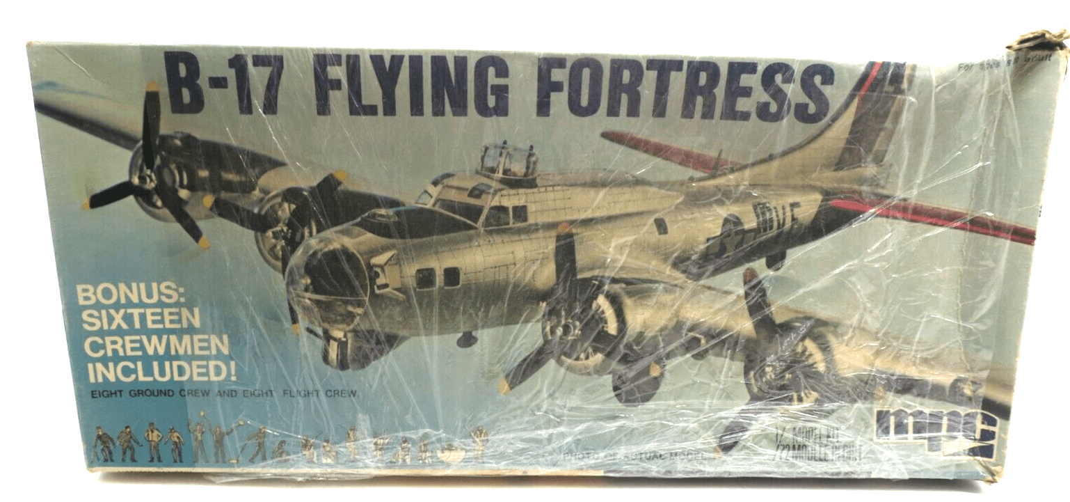 Vintage MPC 1/72 Scale B-17 Flying Fortress Model Airplane Kit 2-0301 - WISE GUYS HOBBIES LLC