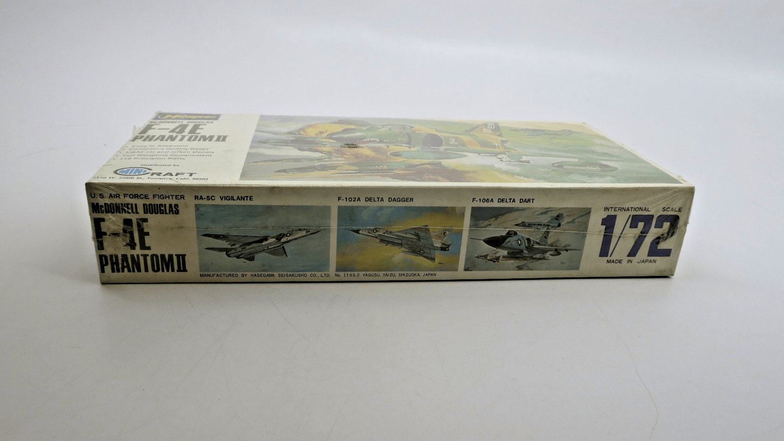 Vintage Hasegawa 1/72 F - 4E Phantom II Model Kit - WISE GUYS HOBBIES LLC