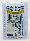 Microscale Decal 1/48 F-106 A's 460th F.I.S. & 186th F.I.S. Decals