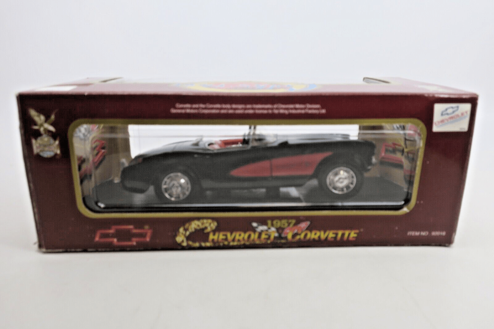 Road Legends- 1957 Chevrolet Corvette Black - 1:18 Diecast - WISE GUYS HOBBIES LLC