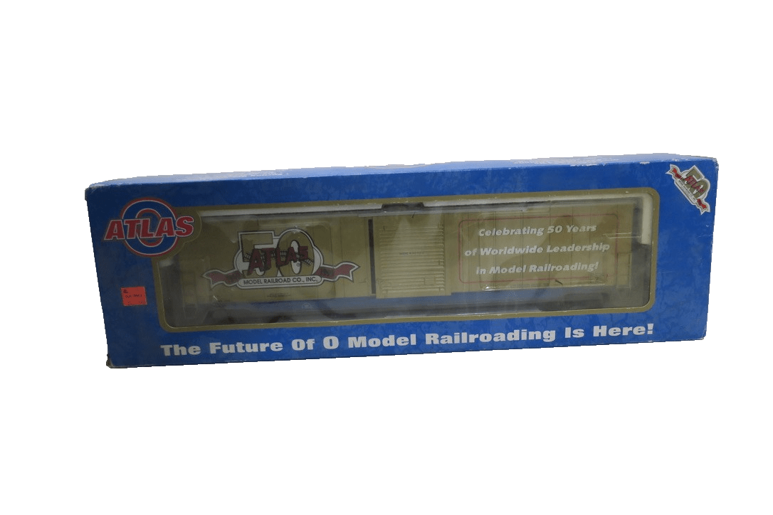 Atlas O Gauge 60' ACF S.D.Auto parts boxcar 1023NIB 3 Rail Atlas50TH anniversay - WISE GUYS HOBBIES LLC