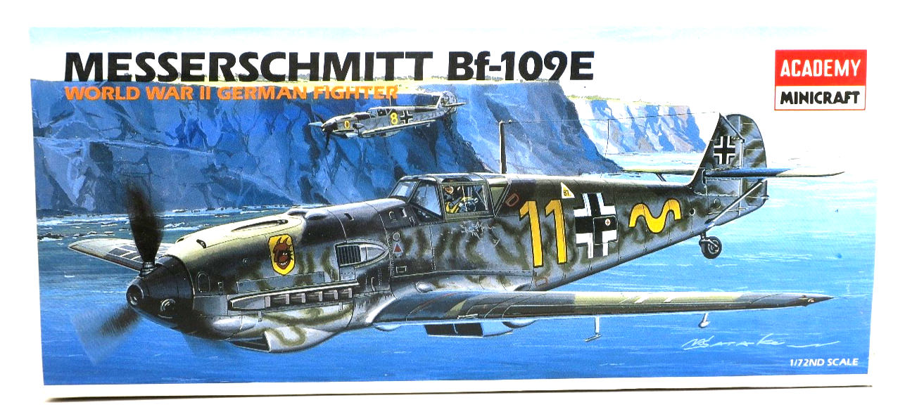 Academy 1/72 Messerschmitt Bf - 109E Model Kit 2133 - WISE GUYS HOBBIES LLC
