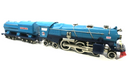 MTH Standard Gauge Tinplate Two Tone Blue Nickel 400E Steam Engine Blue Comet