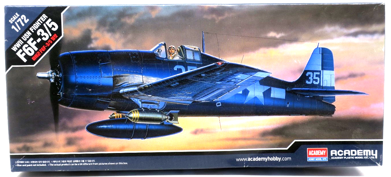 Academy 1/72 F6F - 3/5 Model Kit 12481 - WISE GUYS HOBBIES LLC