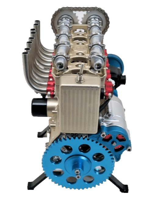 TECHING 4 Cylinder Engine KIT 1/3. DM13 Built Working Model - WISE GUYS HOBBIES LLC