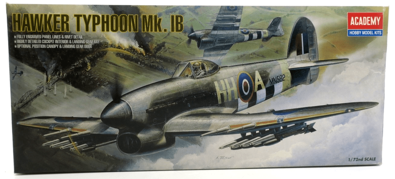Academy 1/72 Hawker Typhoon Mk. IB Model Kit 1664 - WISE GUYS HOBBIES LLC