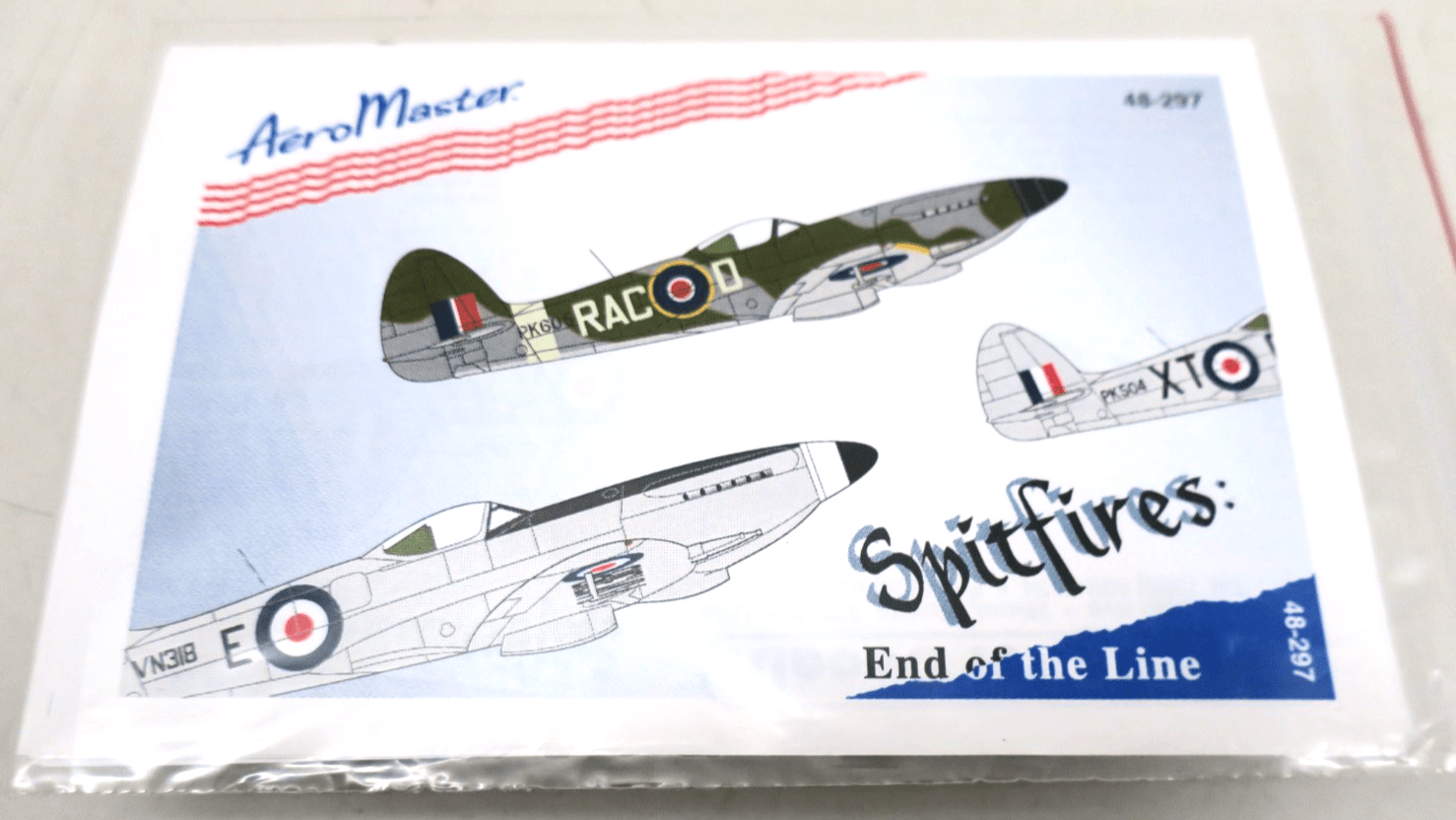 AeroMaster Decals - 48 - 297 - Spitfires: End Of The Line - WISE GUYS HOBBIES LLC