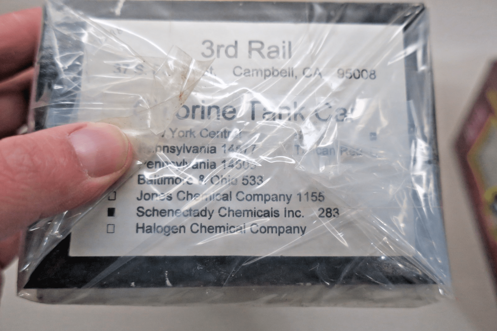 Sunset Models 3rd Rail Chlorine Tank Car Schenectady Chemicals Inc 283 - WISE GUYS HOBBIES LLC
